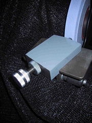 Positioned on a Wolverine&reg;  3" X 5" platform tool rest